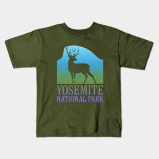 Yosemite National Park Half Dome Deer California Souvenir Travel Kids T-Shirt
